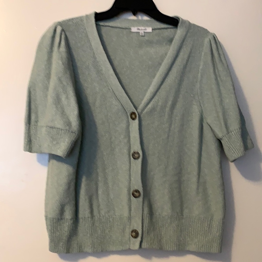 Madewell Short Sleeved Cardigan Sweater